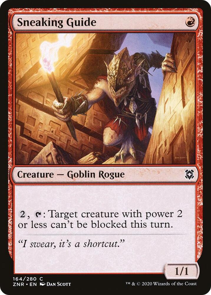 Sneaking Guide 164 card from Zendikar Rising
