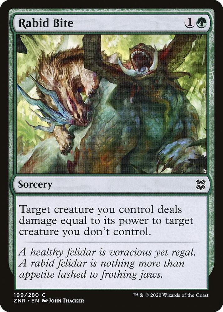 Rabid Bite 199 card from Zendikar Rising