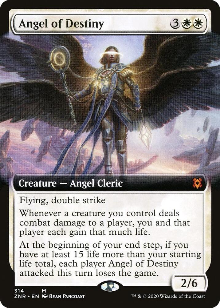 Angel of Destiny (Extended Art) 314 card from Zendikar Rising