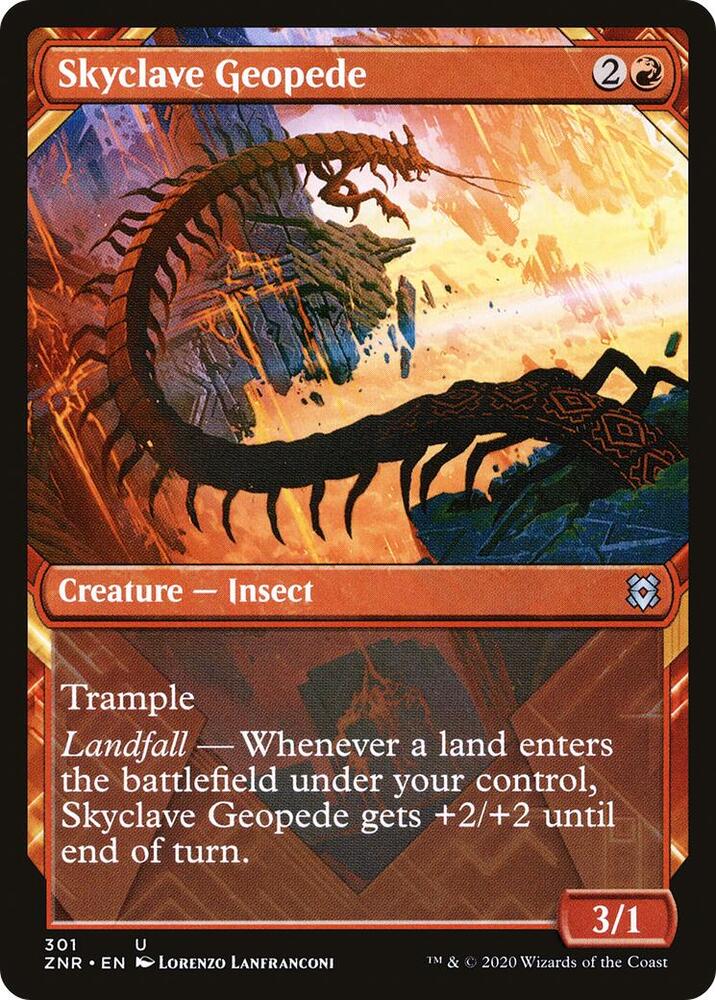 Skyclave Geopede (Showcase) 301 card from Zendikar Rising