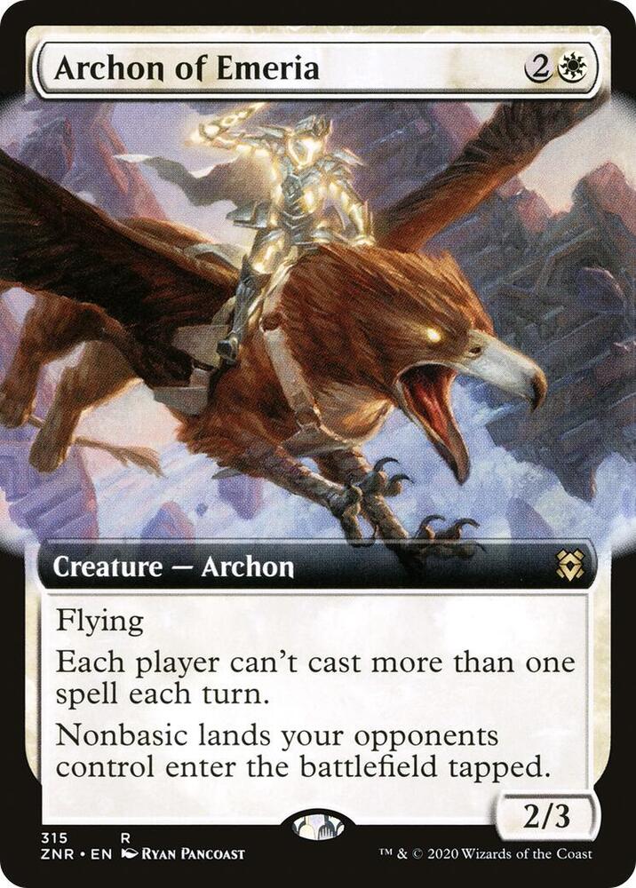 Archon of Emeria (Extended Art) 315 card from Zendikar Rising