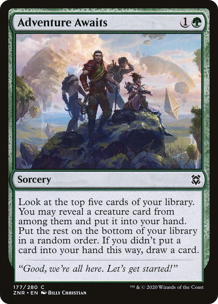 Adventure Awaits 177 card from Zendikar Rising