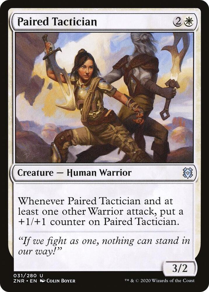 Paired Tactician 31 card from Zendikar Rising