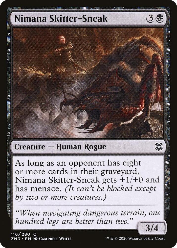 Nimana Skitter-Sneak 116 card from Zendikar Rising