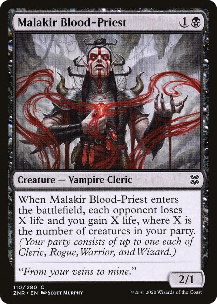 Malakir Blood-Priest 110 card from Zendikar Rising