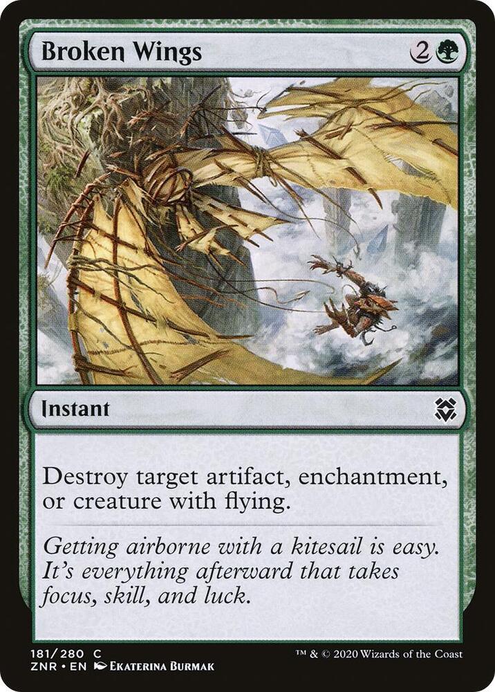 Broken Wings 181 card from Zendikar Rising