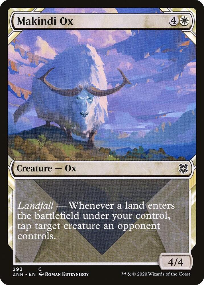 Makindi Ox (Showcase) 293 card from Zendikar Rising