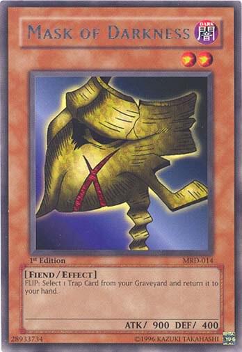 Mask of Darkness MRD-014 card from Metal Raiders