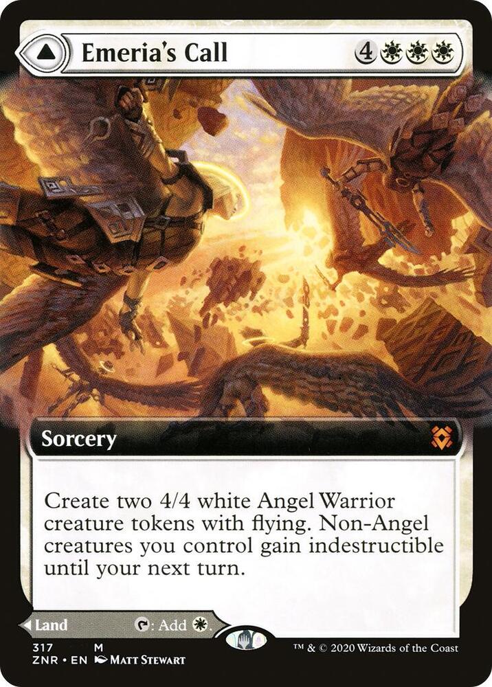 Emeria's Call (Extended Art) 317 card from Zendikar Rising