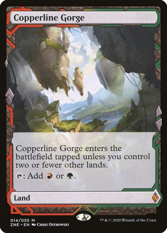 Copperline Gorge 14 card from Zendikar Rising Expeditions
