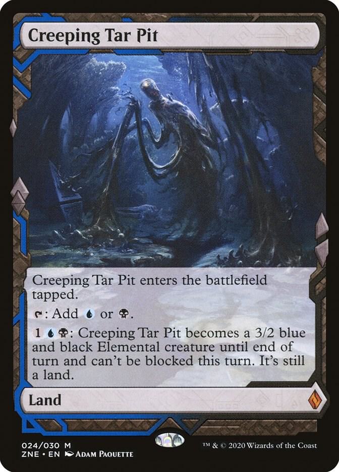 Creeping Tar Pit 24 card from Zendikar Rising Expeditions