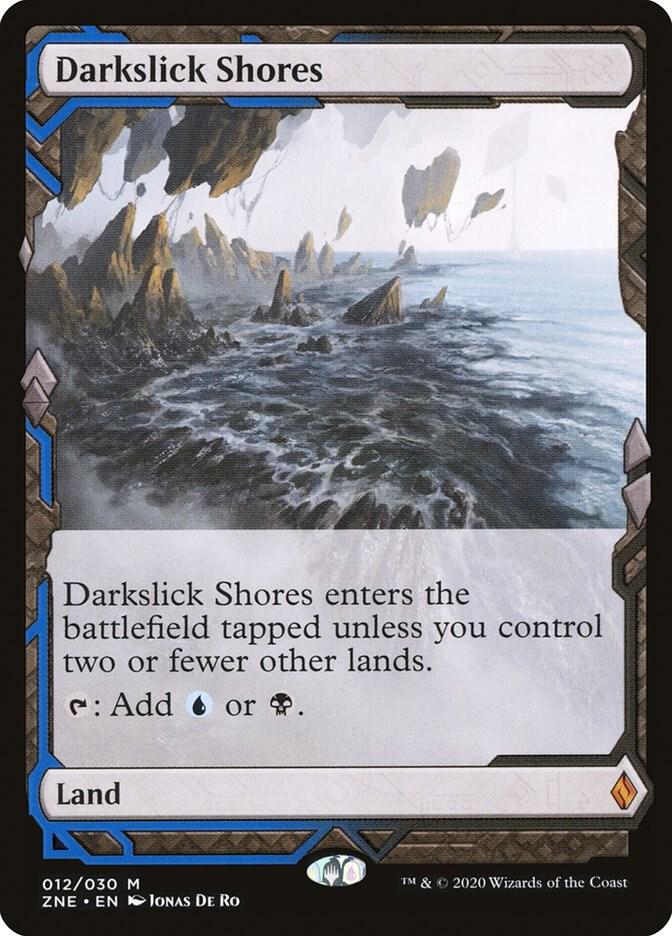 Darkslick Shores 12 card from Zendikar Rising Expeditions