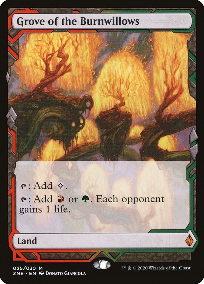 Grove of the Burnwillows 25 card from Zendikar Rising Expeditions