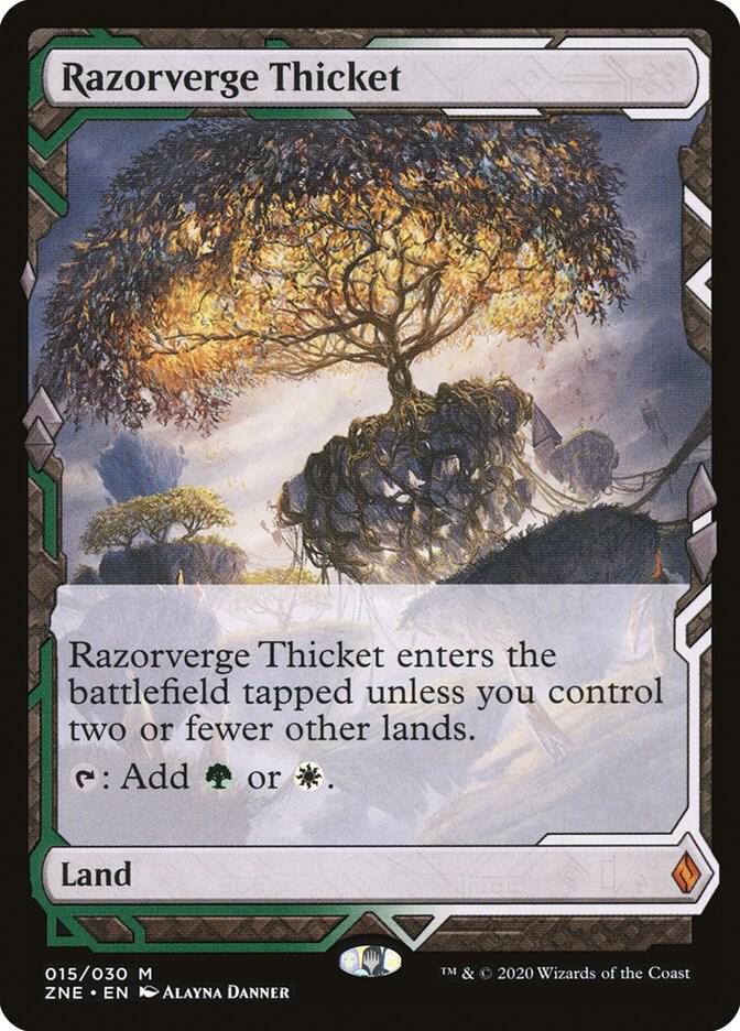 Razorverge Thicket 15 card from Zendikar Rising Expeditions