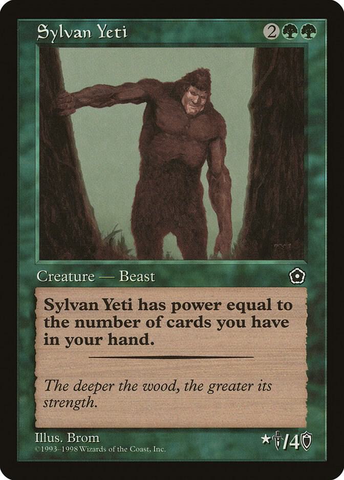 Sylvan Yeti card from Portal Second Age