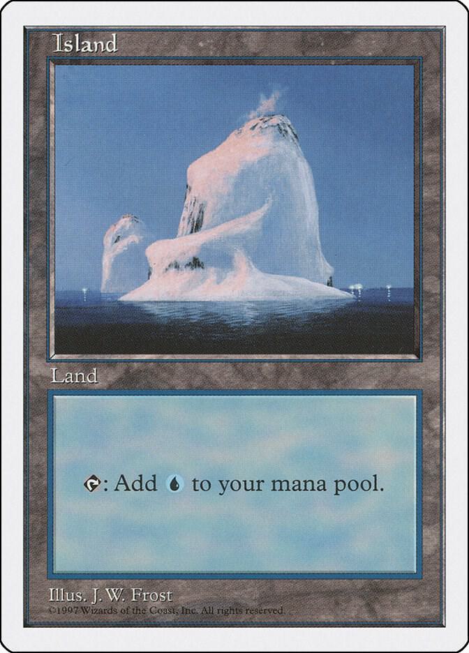 Island 437 card from Fifth Edition