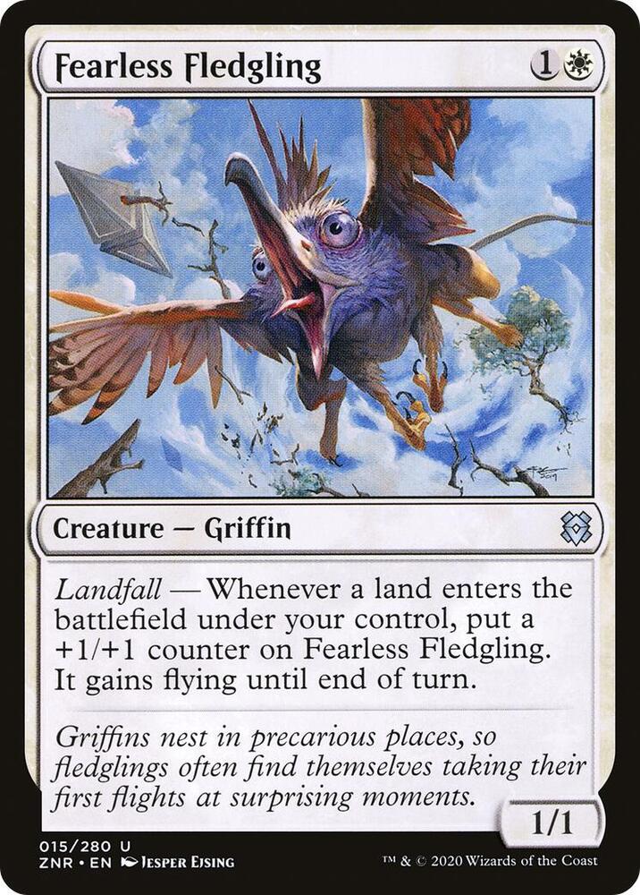 Fearless Fledgling 15 card from Zendikar Rising
