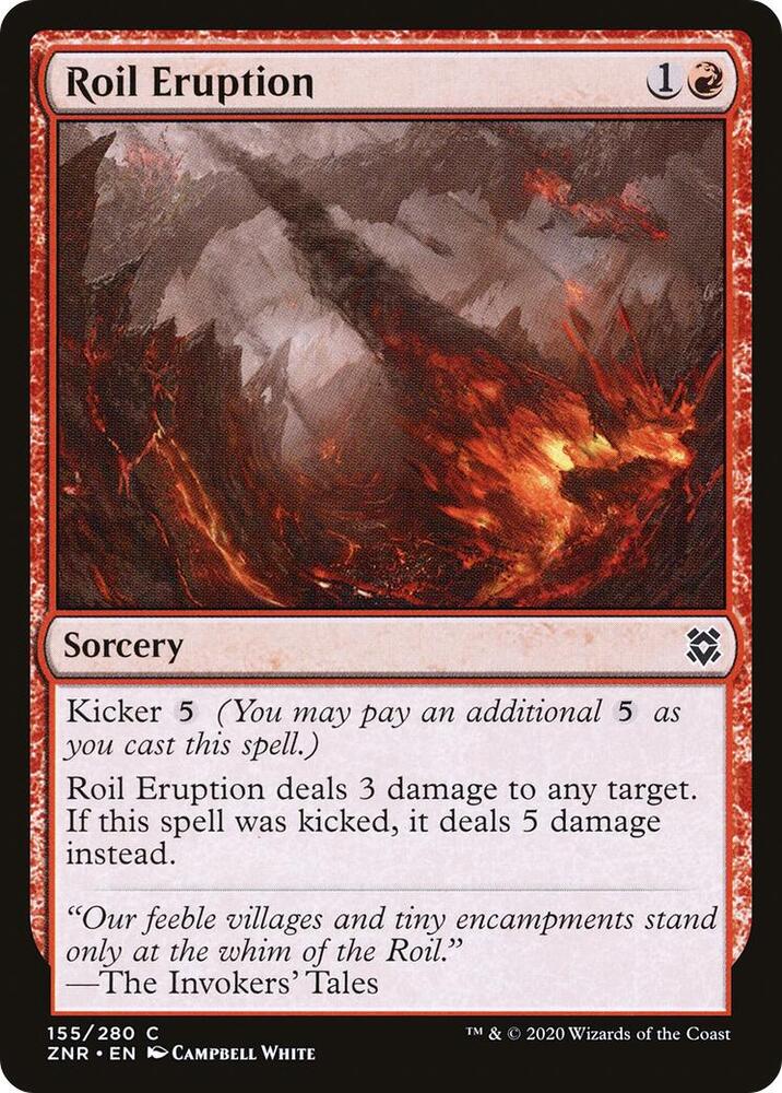 Roil Eruption 155 card from Zendikar Rising