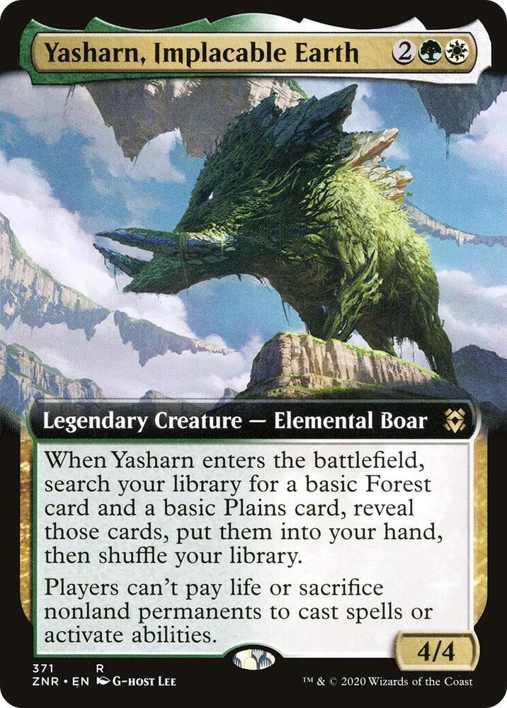 Yasharn, Implacable Earth (Extended Art) 371 card from Zendikar Rising