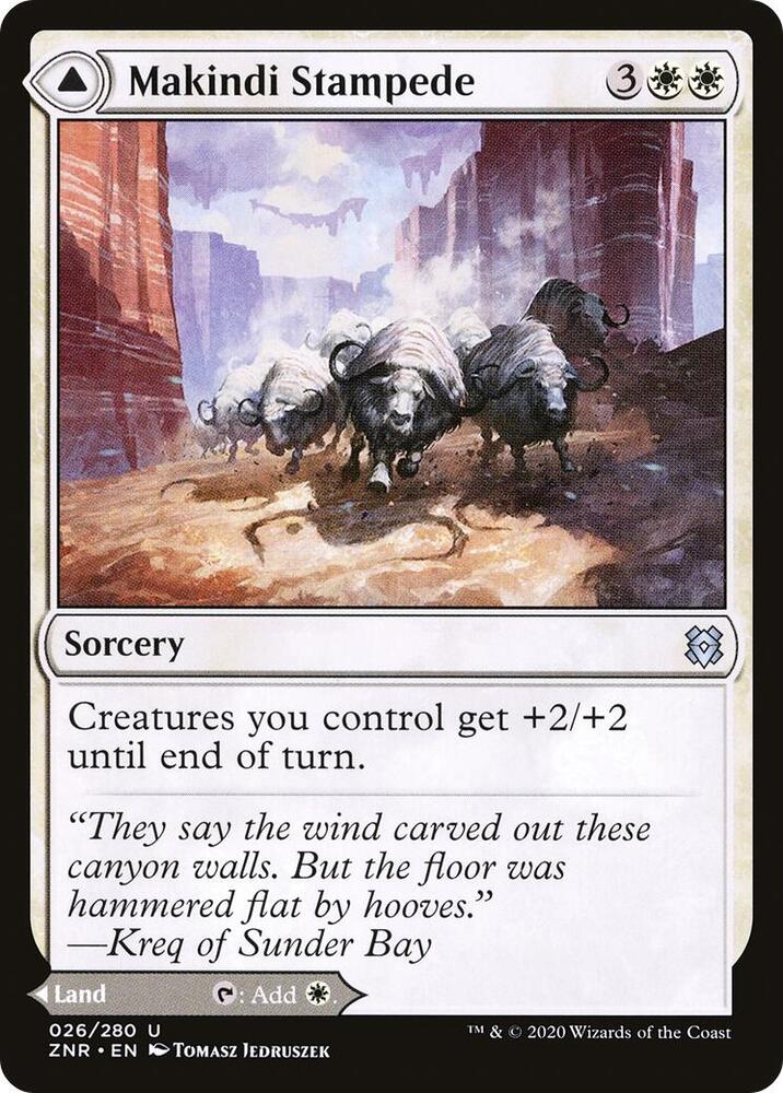 Makindi Stampede 26 card from Zendikar Rising