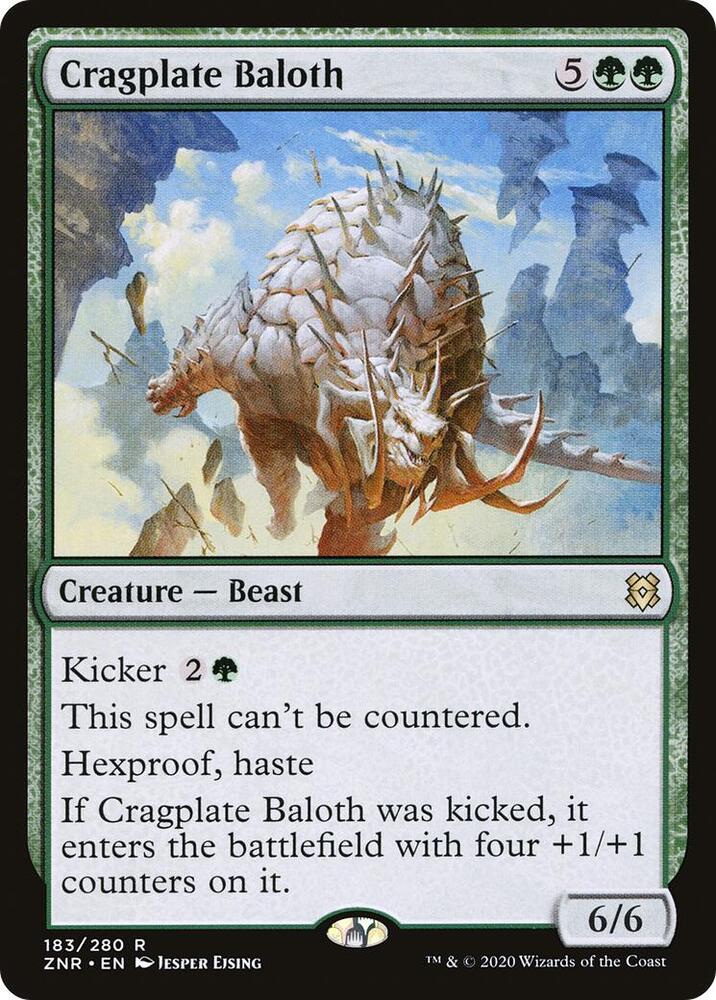 Cragplate Baloth 183 card from Zendikar Rising