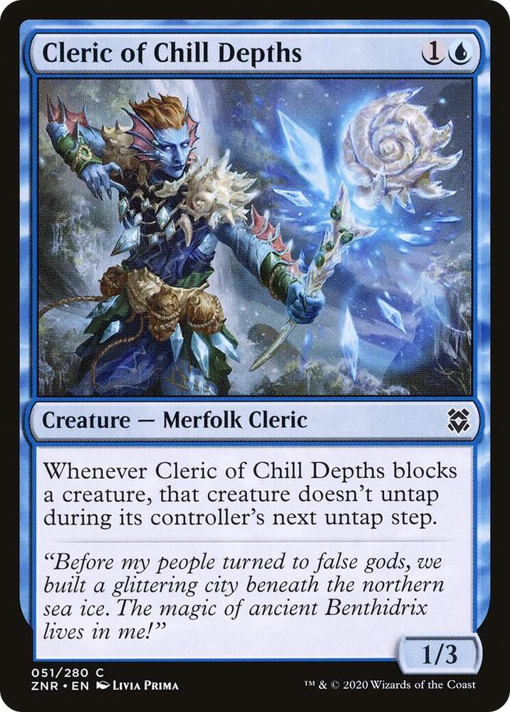 Cleric of Chill Depths 51 card from Zendikar Rising