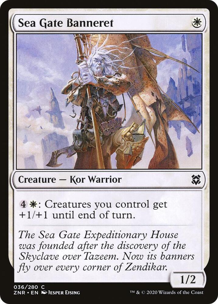 Sea Gate Banneret 36 card from Zendikar Rising