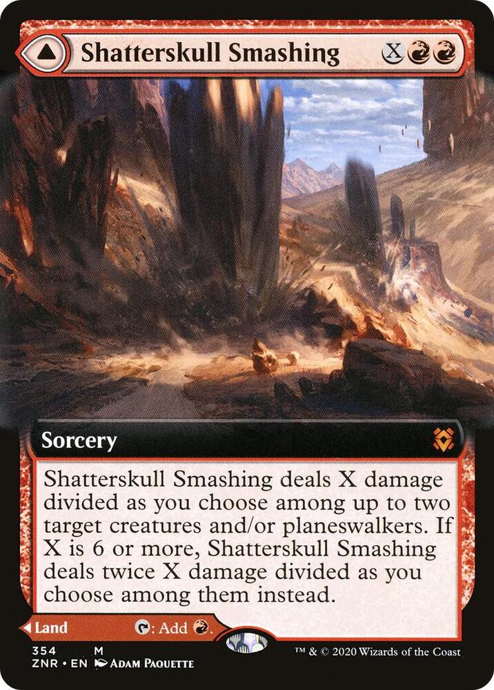 Shatterskull Smashing (Extended Art) 354 card from Zendikar Rising