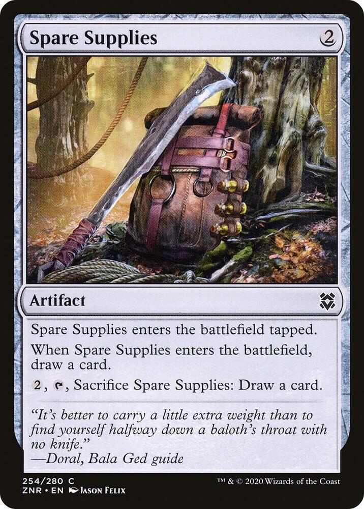 Spare Supplies 254 card from Zendikar Rising
