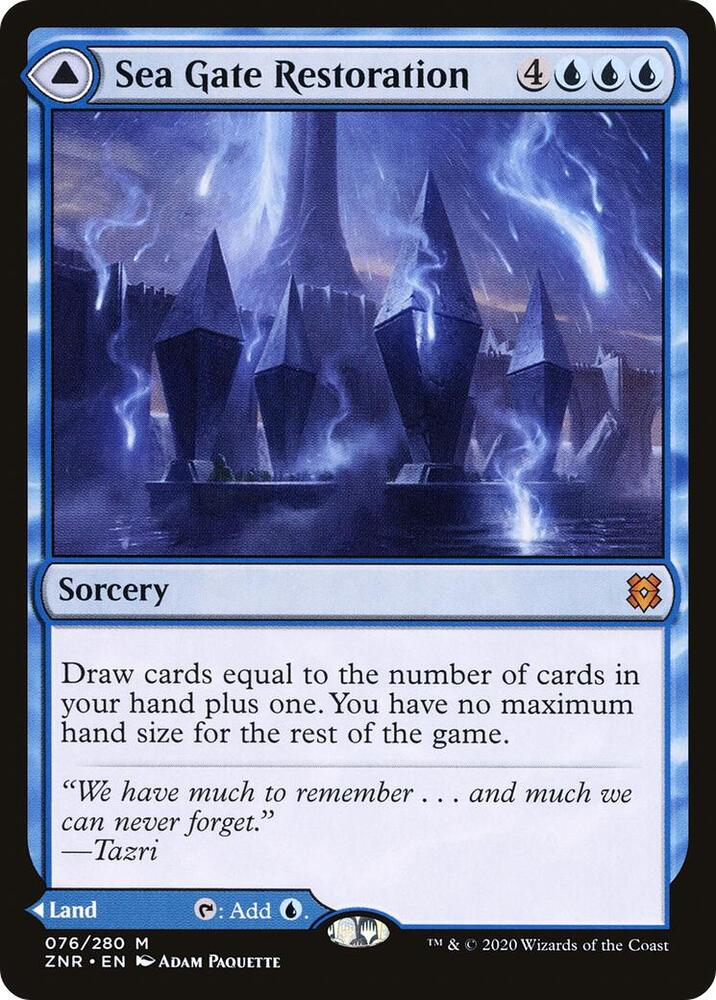 Sea Gate Restoration 76 card from Zendikar Rising