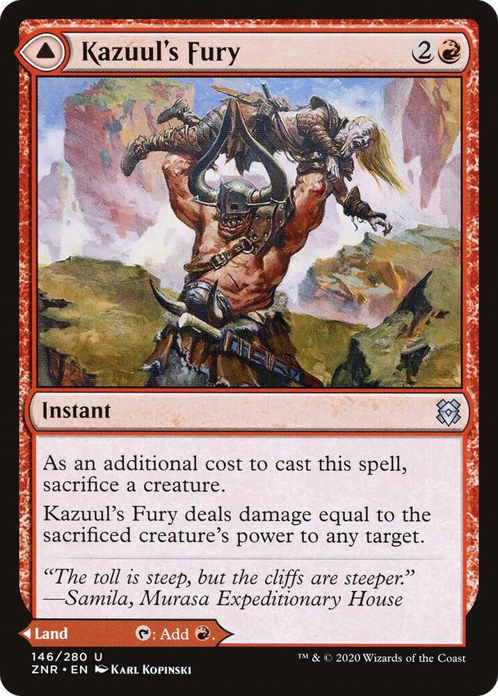 Kazuul's Fury 146 card from Zendikar Rising