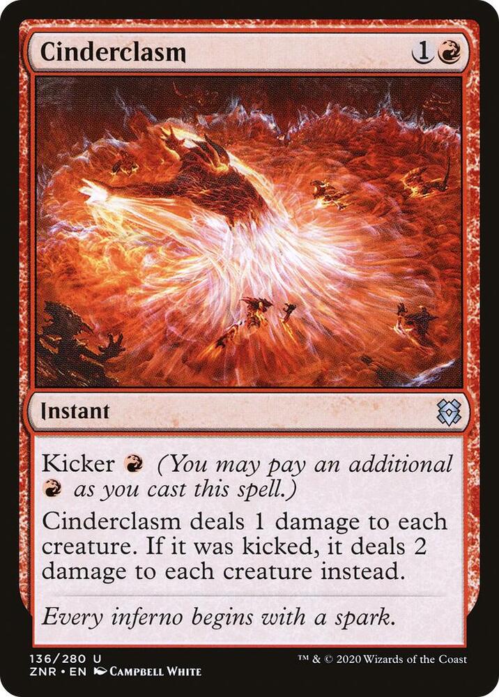 Cinderclasm 136 card from Zendikar Rising