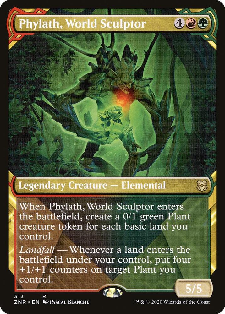 Phylath, World Sculptor (Showcase) 313 card from Zendikar Rising
