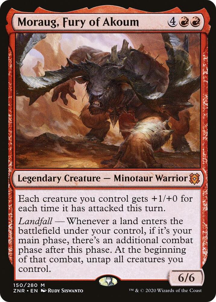 Moraug, Fury of Akoum 150 card from Zendikar Rising