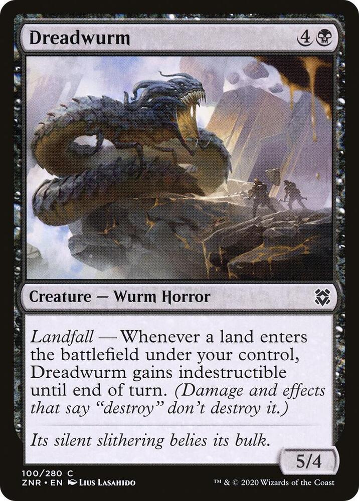 Dreadwurm 100 card from Zendikar Rising