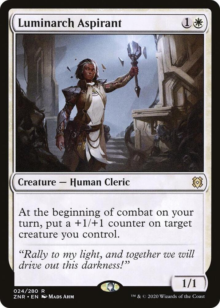 Luminarch Aspirant 24 card from Zendikar Rising