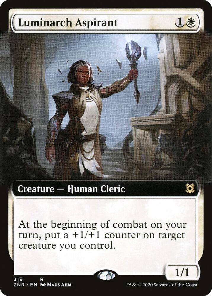 Luminarch Aspirant (Extended Art) 319 card from Zendikar Rising