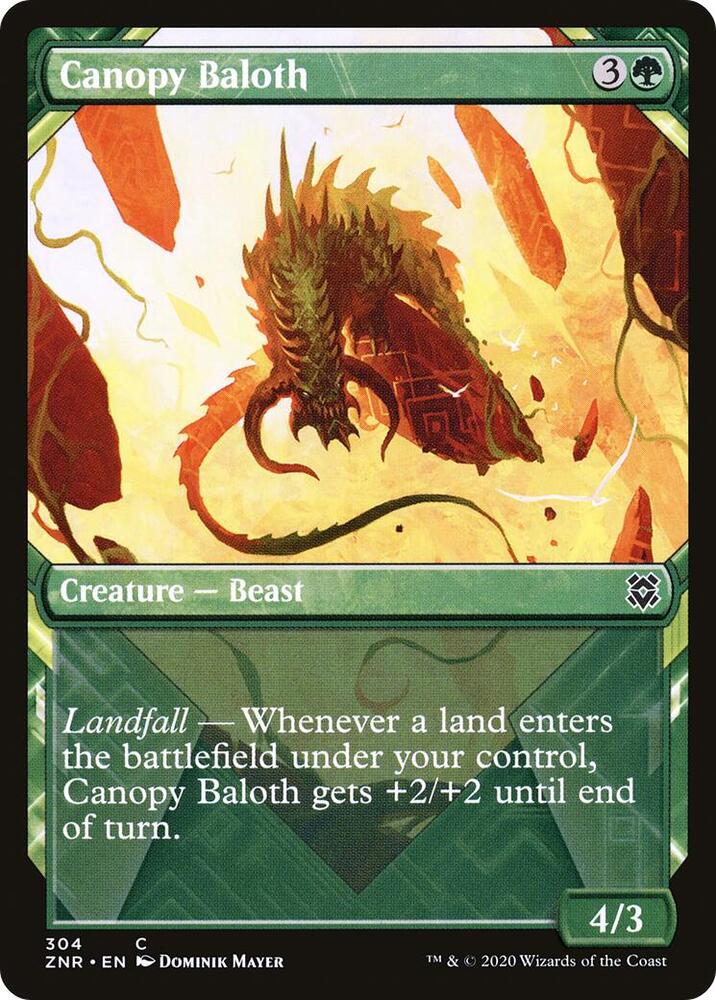 Canopy Baloth (Showcase) 304 card from Zendikar Rising