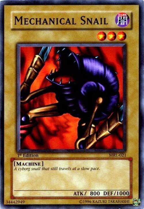 Mechanical Snail MRL-021 card from Magic Ruler