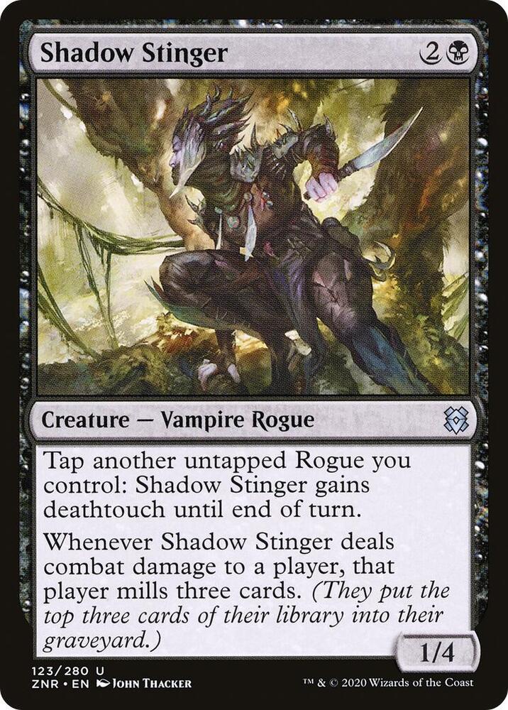 Shadow Stinger 123 card from Zendikar Rising