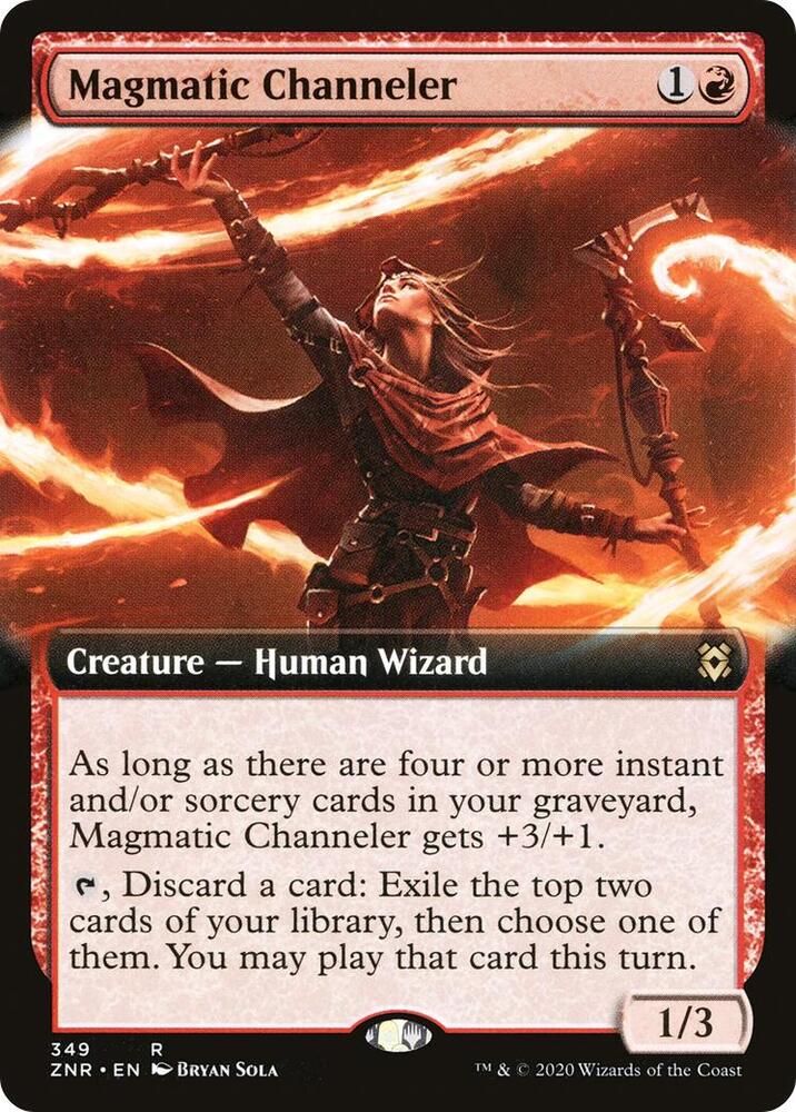 Magmatic Channeler (Extended Art) 349 card from Zendikar Rising