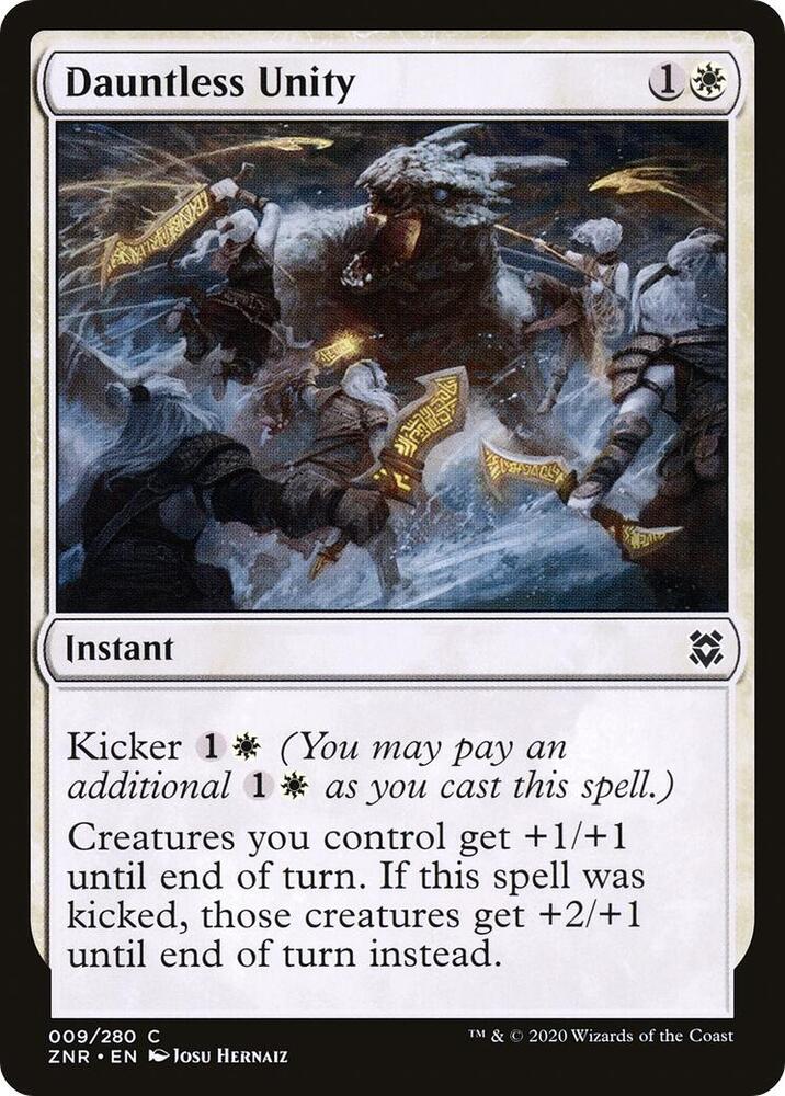 Dauntless Unity 9 card from Zendikar Rising