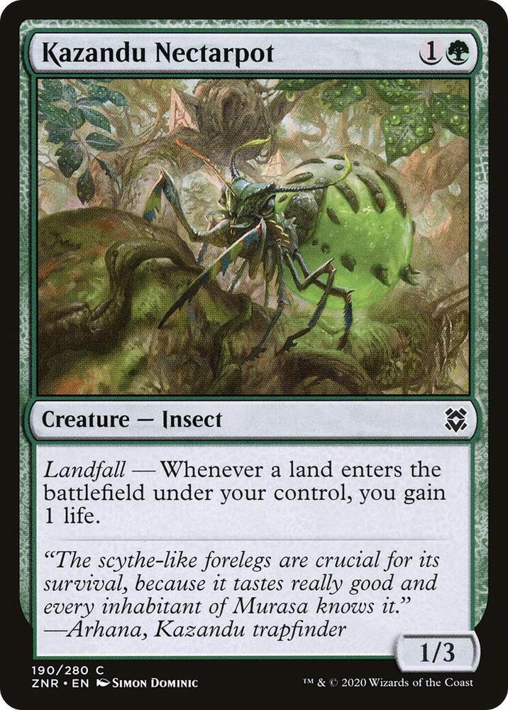 Kazandu Nectarpot 190 card from Zendikar Rising