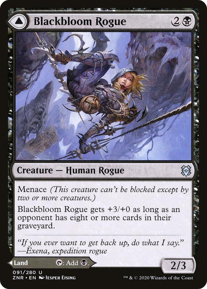 Blackbloom Rogue 91 card from Zendikar Rising