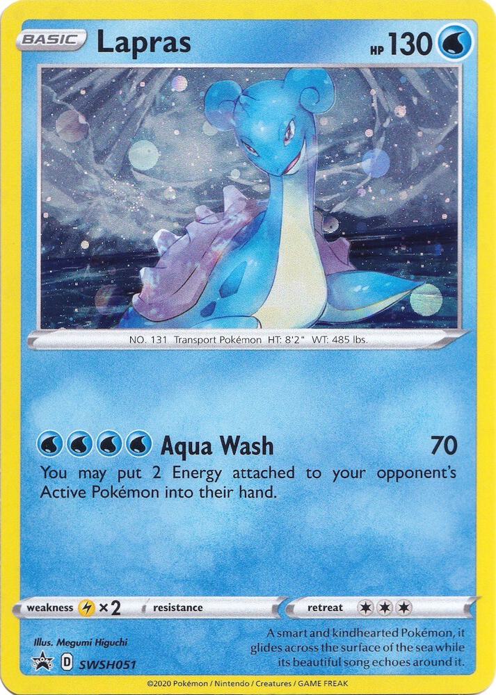 Lapras SWSH051 card from SWSH: Sword & Shield Promo Cards