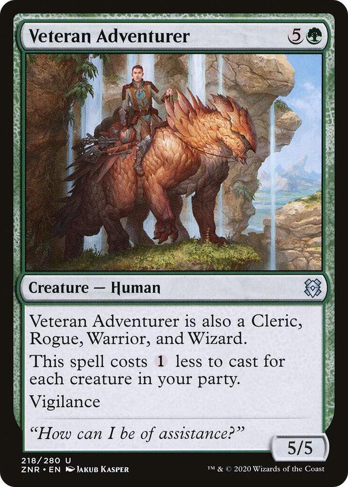 Veteran Adventurer 218 card from Zendikar Rising