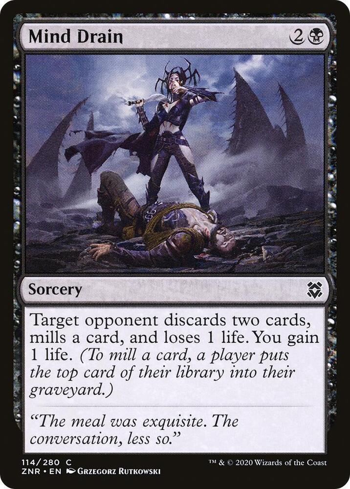 Mind Drain 114 card from Zendikar Rising