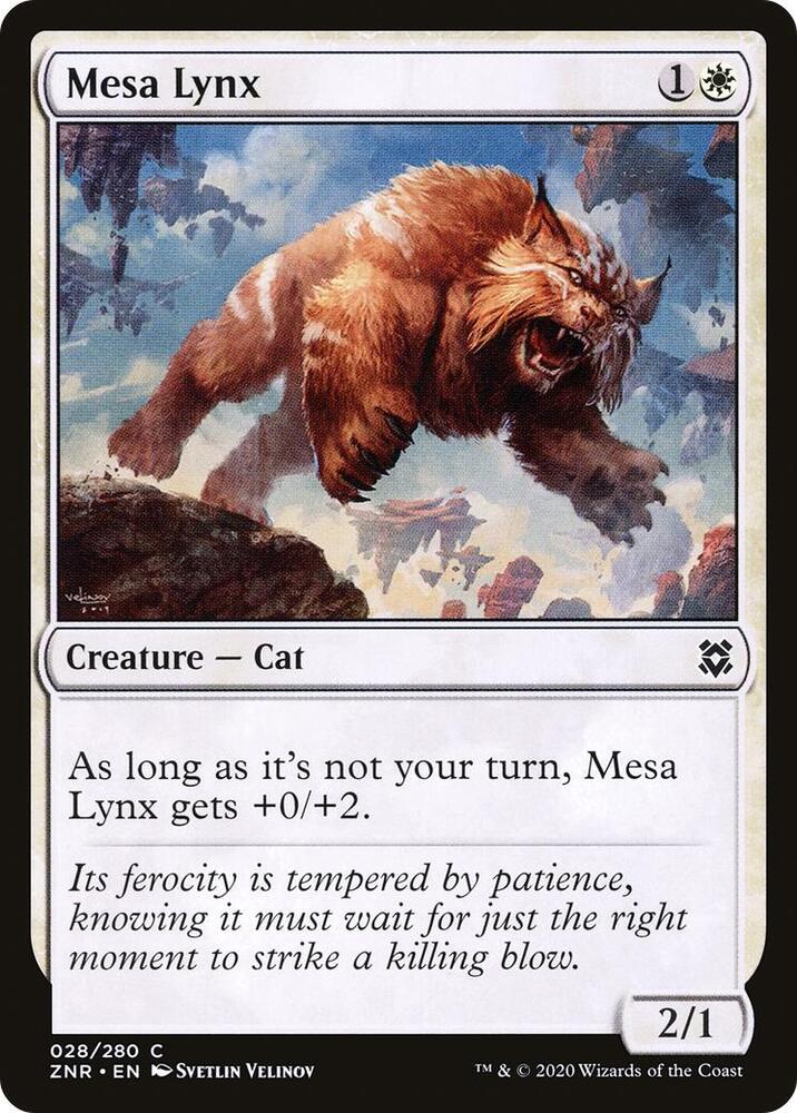 Mesa Lynx 28 card from Zendikar Rising