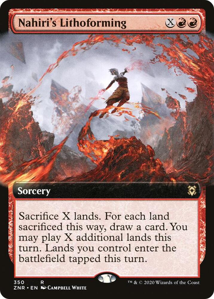 Nahiri's Lithoforming (Extended Art) 350 card from Zendikar Rising