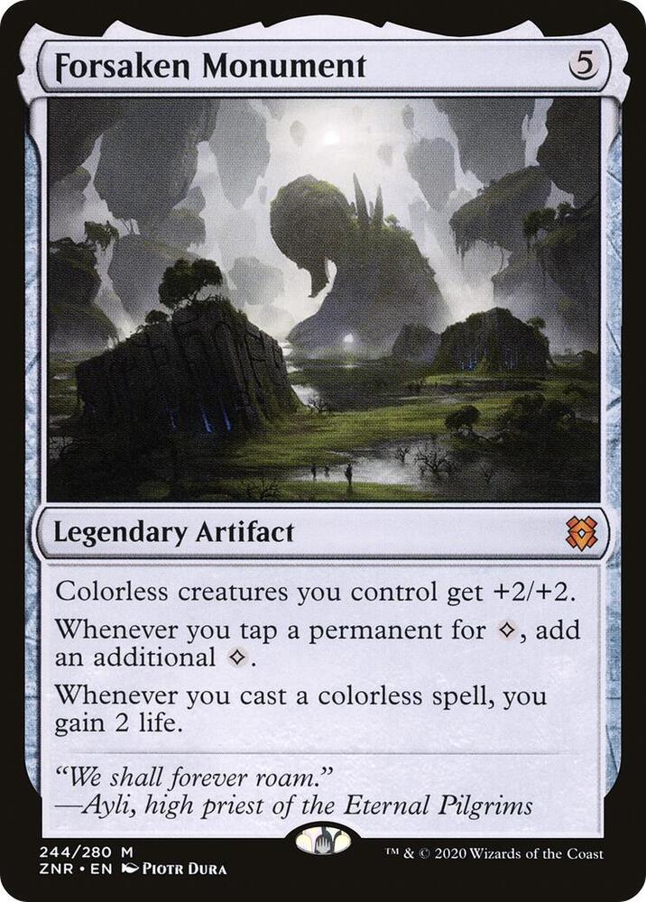 Forsaken Monument 244 card from Zendikar Rising